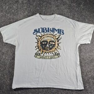 Sublime Graphic "What I Got" Sun Logo Band Tee Mens 2XL White 90s Reggae Rock